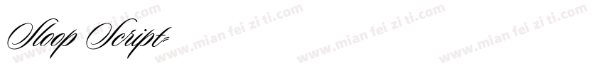 Sloop Script字体转换